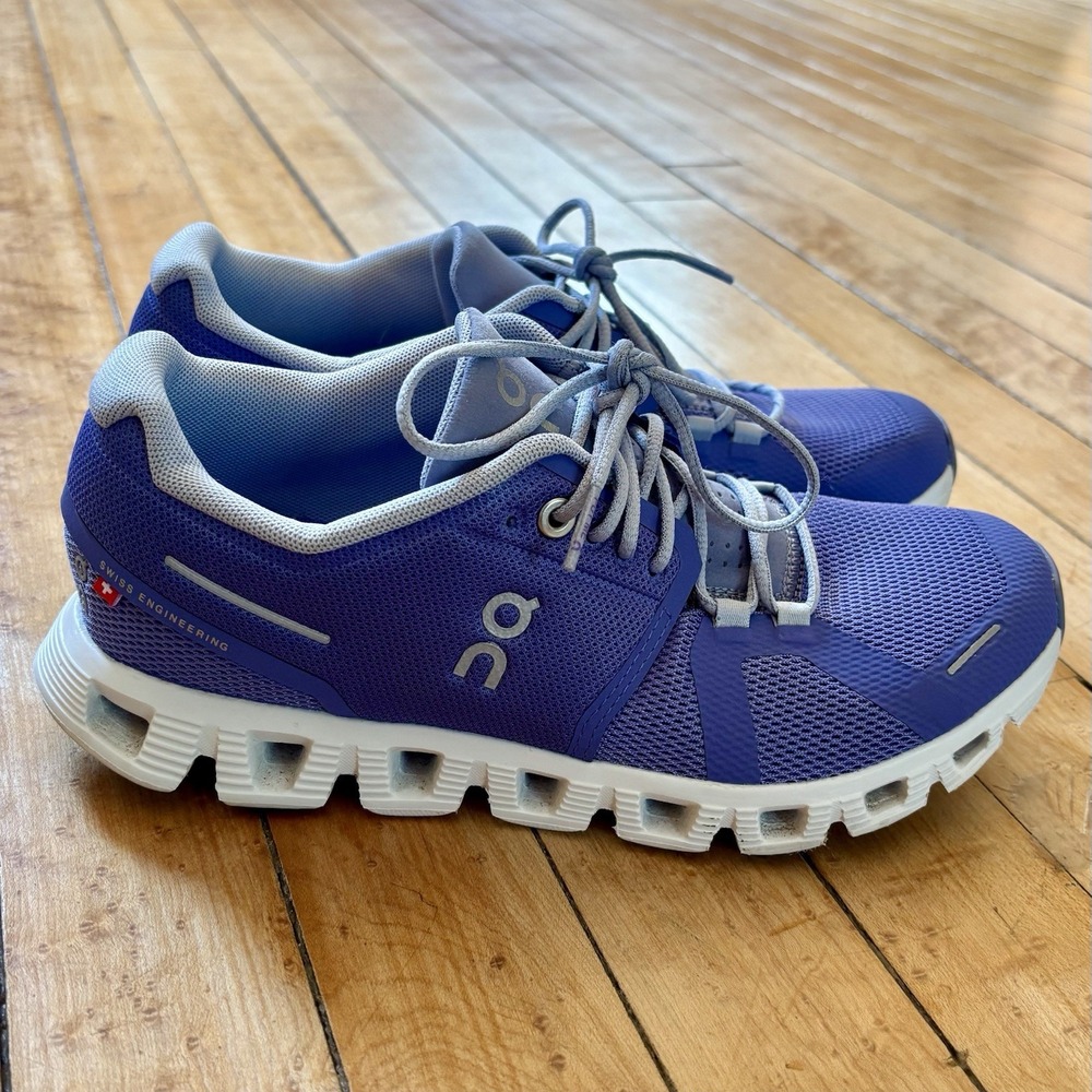 On Cloud 5 'Blueberry' Running Shoes Sneakers Womens Size 6.5 Workout (59.98021)